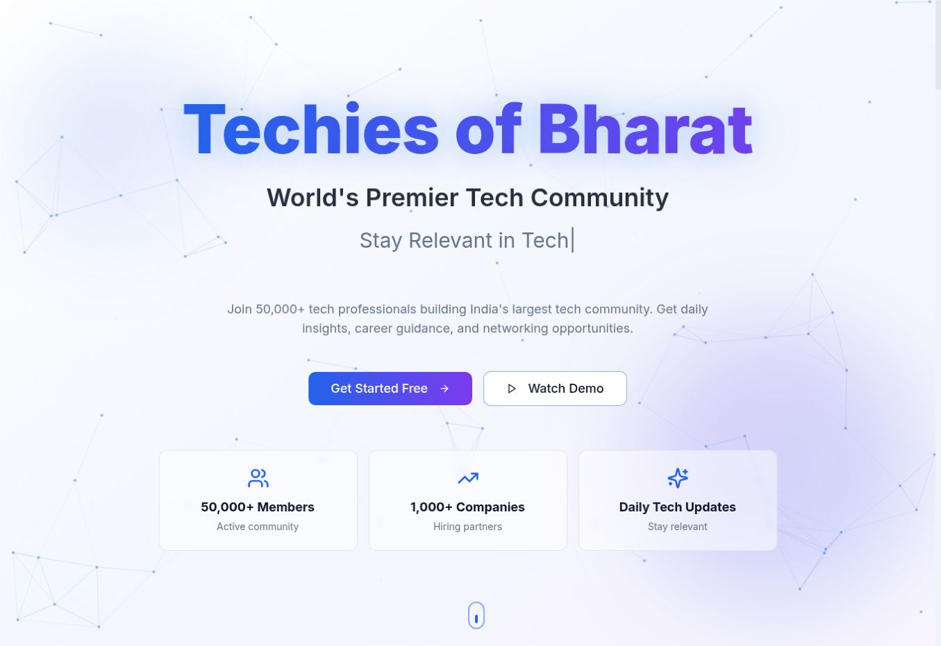 techies of bharat website preview